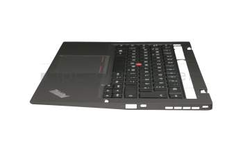 63708D teclado incl. topcase original Lenovo DE (alemán) negro/negro con retroiluminacion y mouse stick