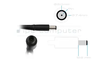 693711-001 cargador original HP 65 vatios normal 19,5V
