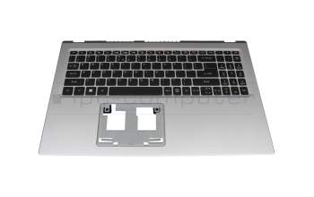 6B.A1DN2.001 teclado incl. topcase original Acer US (Inglés) negro/negro con retroiluminacion