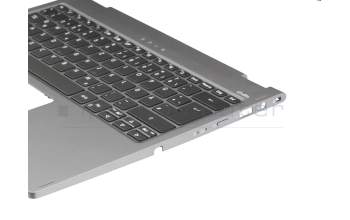 6B.A5PN1.027 teclado incl. topcase original Acer DE (alemán) negro/canaso con retroiluminacion