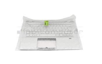 6B.AB1N2.015 teclado incl. topcase original Acer CH (suiza) plateado/plateado con retroiluminacion