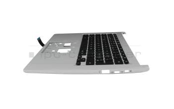 6B.AUEN7.019 teclado incl. topcase original Acer CH (suiza) negro/plateado