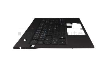 6B.H98N7.011 teclado incl. topcase original Acer DE (alemán) negro/azul/negro con retroiluminacion