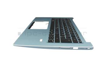 6B.HFEN1.008 teclado incl. topcase original Acer DE (alemán) negro/azul con retroiluminacion