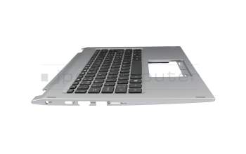 6B.HQ7N1.029 teclado incl. topcase original Acer CH (suiza) negro/plateado con retroiluminacion