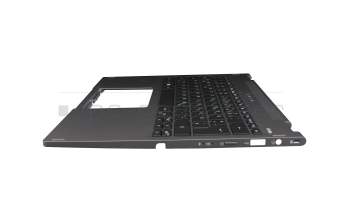 6B.HQUN1.020 teclado incl. topcase original Acer DE (alemán) negro/canaso con retroiluminacion