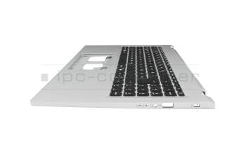 6B.J4GN2.014 teclado incl. topcase original Acer DE (alemán) negro/plateado