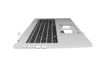 6B.J4GN2.014 teclado incl. topcase original Acer DE (alemán) negro/plateado