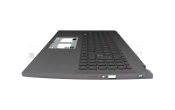 6B.K3BN2.019 teclado incl. topcase original Acer FR (francés) gris/canaso con retroiluminacion