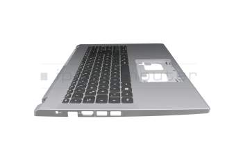 6B.K6WN2.014 teclado incl. topcase original Acer DE (alemán) negro/plateado