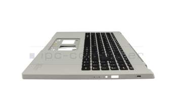 6B.KBRN2.014 teclado incl. topcase original Acer DE (alemán) negro/canaso con retroiluminacion