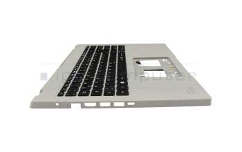 6B.KBRN2.014 teclado incl. topcase original Acer DE (alemán) negro/canaso con retroiluminacion