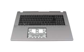 6B.KDKN8.020 teclado incl. topcase original Acer DE (alemán) negro/canaso
