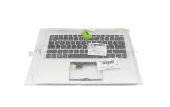 6B.KF2N2.014 teclado incl. topcase original Acer DE (alemán) negro/plateado con retroiluminacion
