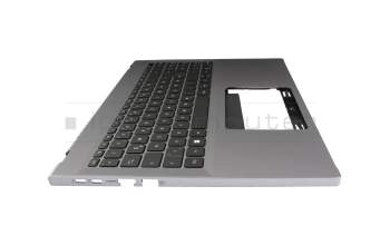 6B.KFTN2.014 teclado incl. topcase original Acer DE (alemán) negro/plateado con retroiluminacion