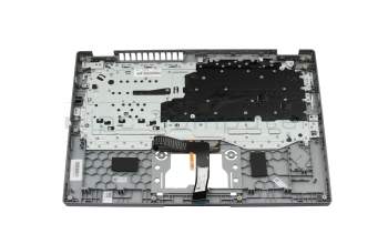 6B.KT4N8.020 teclado incl. topcase original Acer DE (alemán) plateado/plateado con retroiluminacion