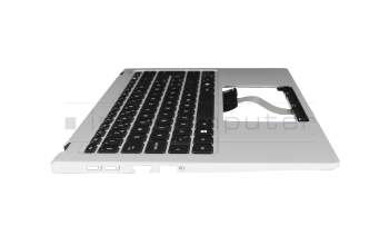 6B.KWMN8.029 teclado incl. topcase original Acer CH (suiza) negro/plateado con retroiluminacion