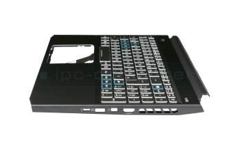 6B.Q53N4.003 teclado incl. topcase original Acer DE (alemán) negro/negro con retroiluminacion