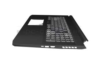 6B.QC6N2.014 teclado incl. topcase original Acer DE (alemán) negro/blanco/negro con retroiluminacion