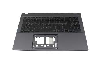 6B.QHTN7.011 teclado incl. topcase original Acer DE (alemán) negro/antracita con retroiluminacion