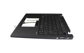 6B.VSYN7.011 teclado incl. topcase original Acer DE (alemán) negro/negro con retroiluminacion