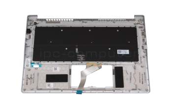 6BA0MN2014 teclado incl. topcase original Acer DE (alemán) plateado/plateado con retroiluminacion