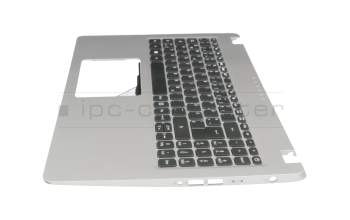 6BH5HN2014 teclado incl. topcase original Acer DE (alemán) negro/plateado