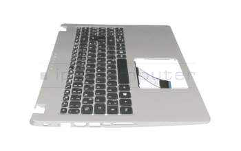 6BH5HN2014 teclado incl. topcase original Acer DE (alemán) negro/plateado