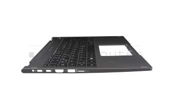 6BHQUN1020 teclado incl. topcase original Acer DE (alemán) negro/canaso con retroiluminacion