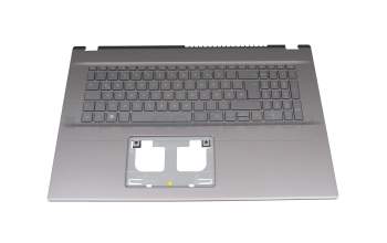 6BK66N2014 teclado incl. topcase original Acer DE (alemán) gris/canaso con retroiluminacion