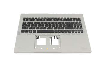 6BKBRN2014 teclado incl. topcase original Acer DE (alemán) negro/canaso con retroiluminacion