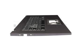 6BKCWN70093 teclado incl. topcase original Acer DE (alemán) negro/blanco/canaso con retroiluminacion