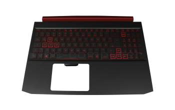 6BQ5AN2012 teclado incl. topcase original Acer DE (alemán) negro/negro/rosé con retroiluminacion