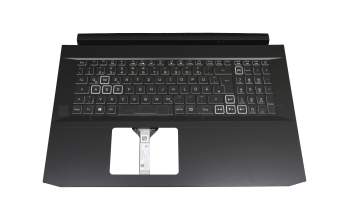 6BQCHN2014 teclado incl. topcase original Acer DE (alemán) negro/negro con retroiluminacion