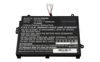 IPC-Computer batería 53,9Wh compatible para One GameStar Notebook Pro 16 (P960EP6)