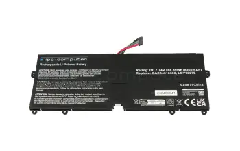 IPC-Computer batería compatible para LG LBV7227E con 68,89Wh