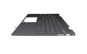 71NII332013 teclado incl. topcase original HP DE (alemán) negro/negro con retroiluminacion (Nightfall Black)