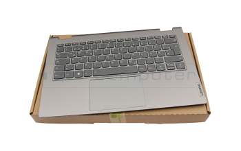 71NJE338029 teclado incl. topcase original Compal DE (alemán) antracita/canaso con retroiluminacion con compartimento para bolígrafo inteligente