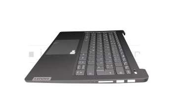 7448800000155 teclado incl. topcase original Lenovo DE (alemán) gris/canaso con retroiluminacion