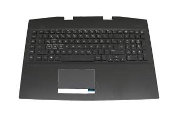 74NHY132209 teclado incl. topcase original HP DE (alemán) negro/negro con retroiluminacion