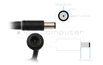 7XCR6 GaN-cargador original Dell 240,0 vatios redondeado