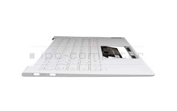 814807080350 teclado incl. topcase original Lenovo DE (alemán) blanco/blanco con retroiluminacion