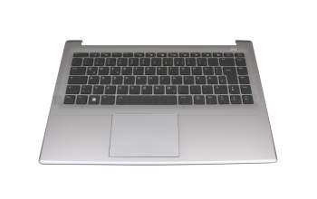 8207029073 teclado incl. topcase BOW DE (alemán) negro/canaso con retroiluminacion