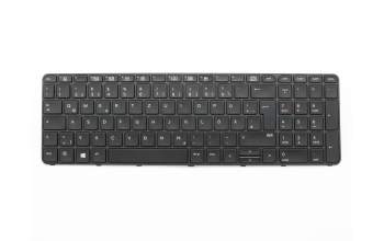 831-00325-00A teclado original HP DE (alemán) negro/negro/mate con retroiluminacion