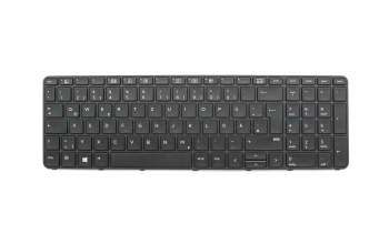 841136-041 teclado original HP DE (alemán) negro/negro/mate