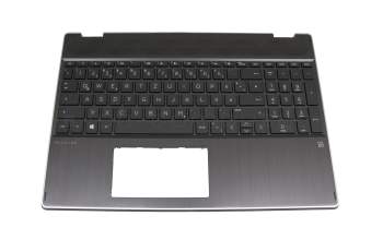 8K2051 teclado incl. topcase original HP DE (alemán) negro/negro