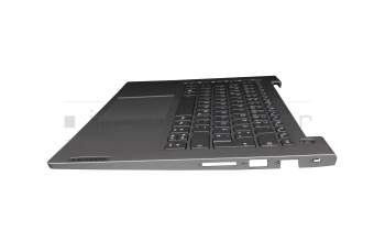 8SSN20Z38425 teclado incl. topcase original Lenovo DE (alemán) gris oscuro/canaso con retroiluminacion