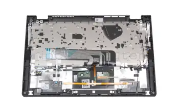 8SST60T24785 teclado incl. topcase original Lenovo DE (alemán) gris/canaso con retroiluminacion