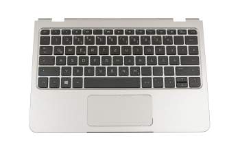 902365-041 teclado incl. topcase original HP DE (alemán) negro/plateado
