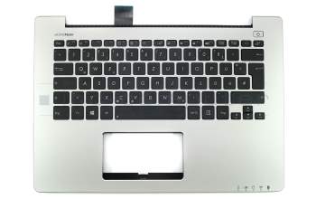 90NB00Z0-R31GE0 teclado incl. topcase original Asus DE (alemán) negro/plateado